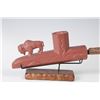 Image 2 : Lloyd N. Pinay Buffalo Effigy Pipe,  9 ¼" x 4"