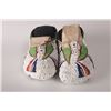 Image 2 : Lakota Sioux Women's Ceremonial Moccasins, 9" long