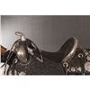 Image 7 : Edward H. Bohlin Sterling Silver Mounted Tooled Black Parade Saddle