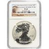Image 1 : 2012-S $1.00 AMERICAN SILVER EAGLE, REVERSE PROOF, NGC PROOF-69! TROLLEY LABEL
