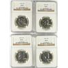 Image 1 : LOT OF ( 4 ) 1958 FRANKLIN HALF DOLLARS, NGC  PROOF-65