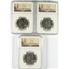 Image 1 : LOT OF ( 3 ) 1961 FRANKLIN HALF DOLLARS, NGC PROOF-66