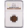 Image 1 : 1875 INDIAN CENT NGC AU-53 BN