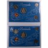 Image 1 : 1980 & 83 BERMUDA 5 COIN SETS