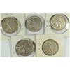 Image 2 : 5 - WALKING LIBERTY HALF DOLLARS - 1942 - 1942S - 1943 - 1943S - 1945