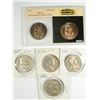 Image 1 : 5 - FRANKLIN HALF DOLLARS - 3-1952, 1955 MS63 - 1963