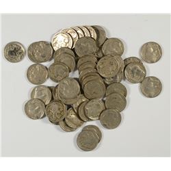 50 - FULL DATE BUFFALO NICKELS - CIRC