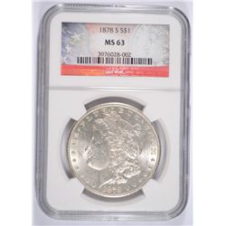 1878-S MORGAN DOLLAR NGC MS-63