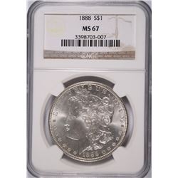1888 MORGAN DOLLAR NGC MS-67
