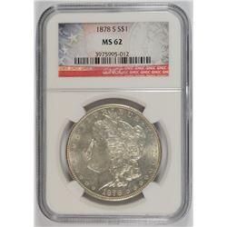 1878-S MORGAN DOLLAR NGC MS-62