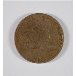 1858 FLYING EAGLE CENT, FINE, NICE