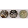 Image 1 : ( 3 ) BAHAMAS $2.00 SILVER COINS, 2.7oz. ASW