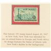 Image 8 : HISTORIC LIBERTY COIN SET: POSTAL COMMEM. SOCIETY, STAMPS AND COINS AS PICTURED