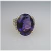 Image 1 : Sensational Fine Quality Amethyst & Diamond Ring.