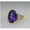 Image 2 : Sensational Fine Quality Amethyst & Diamond Ring.