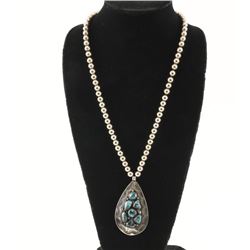 Native American Silver Necklace