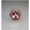 Image 2 : Glamorous Pink Morganite & Pink Tourmaline Ring.