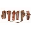 Image 2 : Lot of 6 Holsters and a Leather Rifle Scabbard.