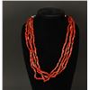 Image 1 : Vintage Mediterranean Coral Necklace