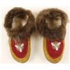 Image 1 : Native American Fur Rimmed Moccasins
