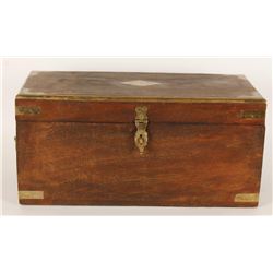 Vintage Handsome Wooden Chest