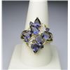 Image 1 : Iolite "Water Sapphire" & Diamond Ring.