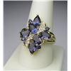 Image 2 : Iolite "Water Sapphire" & Diamond Ring.