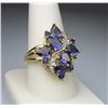 Image 3 : Iolite "Water Sapphire" & Diamond Ring.