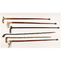 Collection of 6 Antique Canes