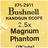 Image 2 : Bushnell Handgun Scope 2.5 X Mag