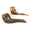 Image 1 : Meerschaum Bent Pipe with Amber Stem