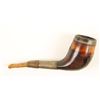 Image 2 : Meerschaum Bent Pipe with Amber Stem