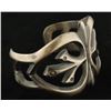 Image 2 : Unique Sandcast Sterling Cuff Bracelet