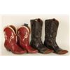 2 Pairs of Ladies Cowboy Boots.