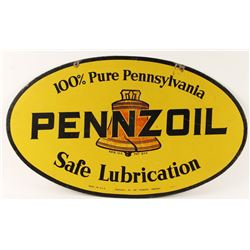 Oval Pennzoil Sign