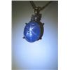 Image 4 : Natural Burmese Star Sapphire & Diamond Pendant.