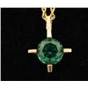 Image 1 : Green Spinel Solitaire Pendant