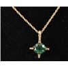Image 2 : Green Spinel Solitaire Pendant