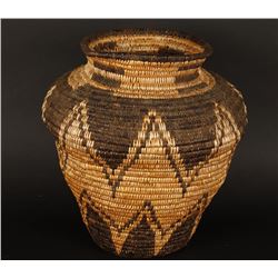 Apache Basket with Olla Geometric Design.