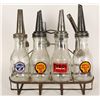Image 1 : Glass Bulk Oil Containers with Spouts & Carrier.