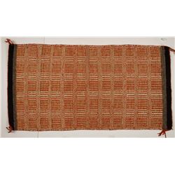 Orange and White Textile