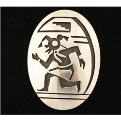 Sterling Silver Hopi Pendant/Slide