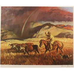 Collection of 3 Fine Art Prints by Western Artist