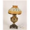 Image 1 : Hurricane Lamp with Glass Shade.
