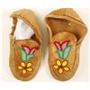 Image 2 : Native American Unlined Leather Beaded Moccasins