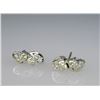 Image 1 : Glittering Fancy Yellow & White Diamond Earrings.