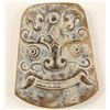 Image 2 : Carved Jade Pendant in Aztec Style.