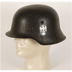 German WWII army M-42 Single Decal Helmet.