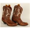 Image 1 : 101 Cowboy Boot Brown Leather