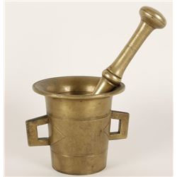 Civil War Era Brass Apothecary Mortar